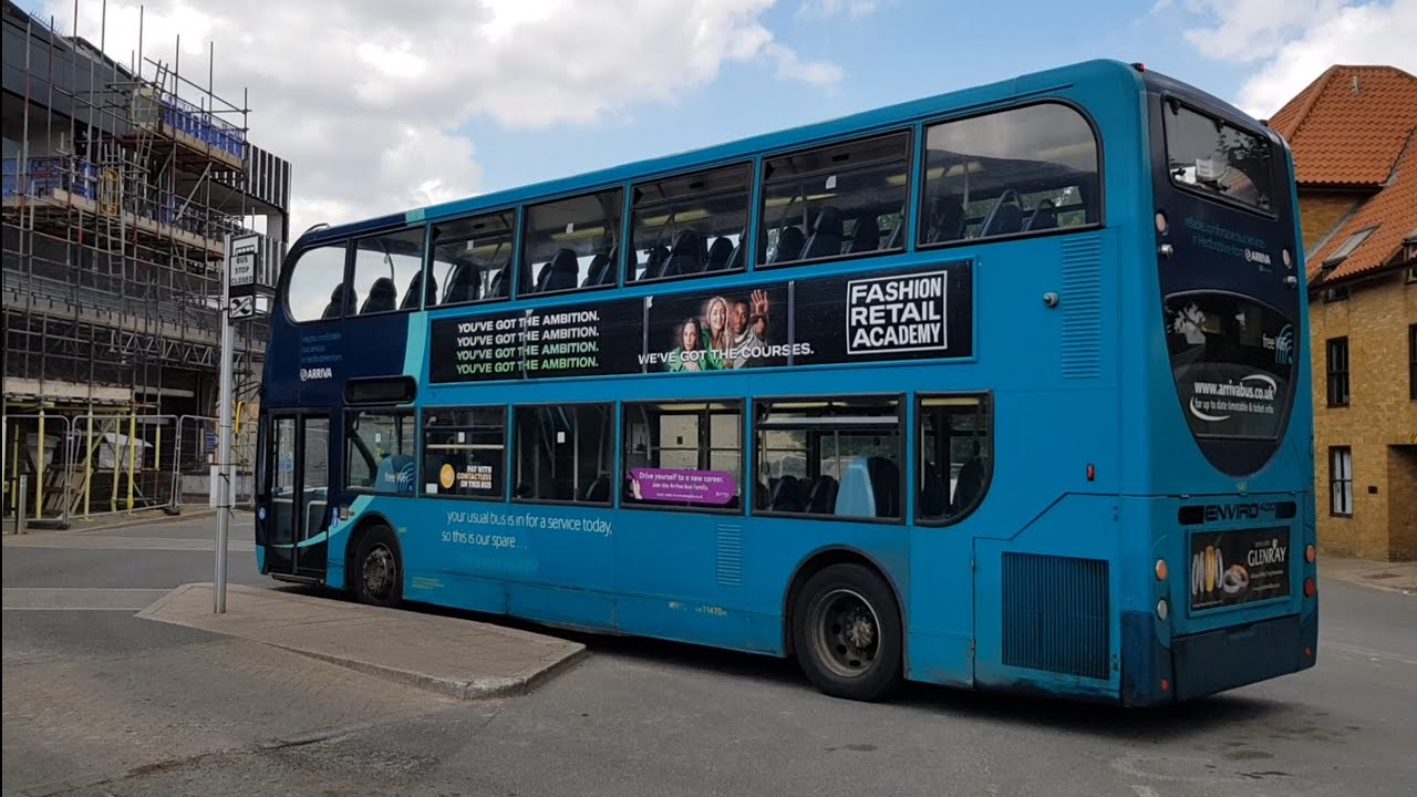 Full Ride: Bus Route 310 Waltham Cross - Hertford. Arriva Enviro400 6461 (SN58 EOD)