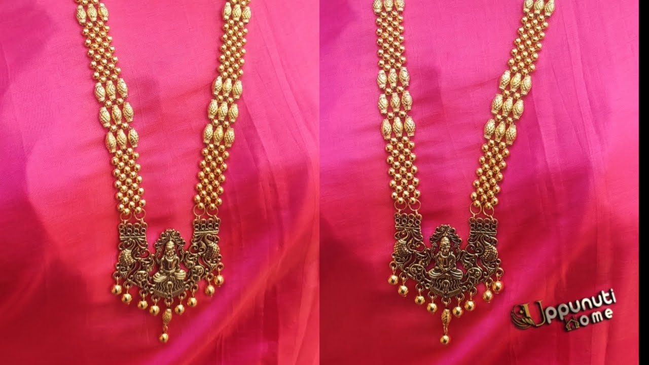 How To Make Designer Necklace At Home | DIY | Hand Made Bridal Necklace | Chokar  | Uppunuti Home