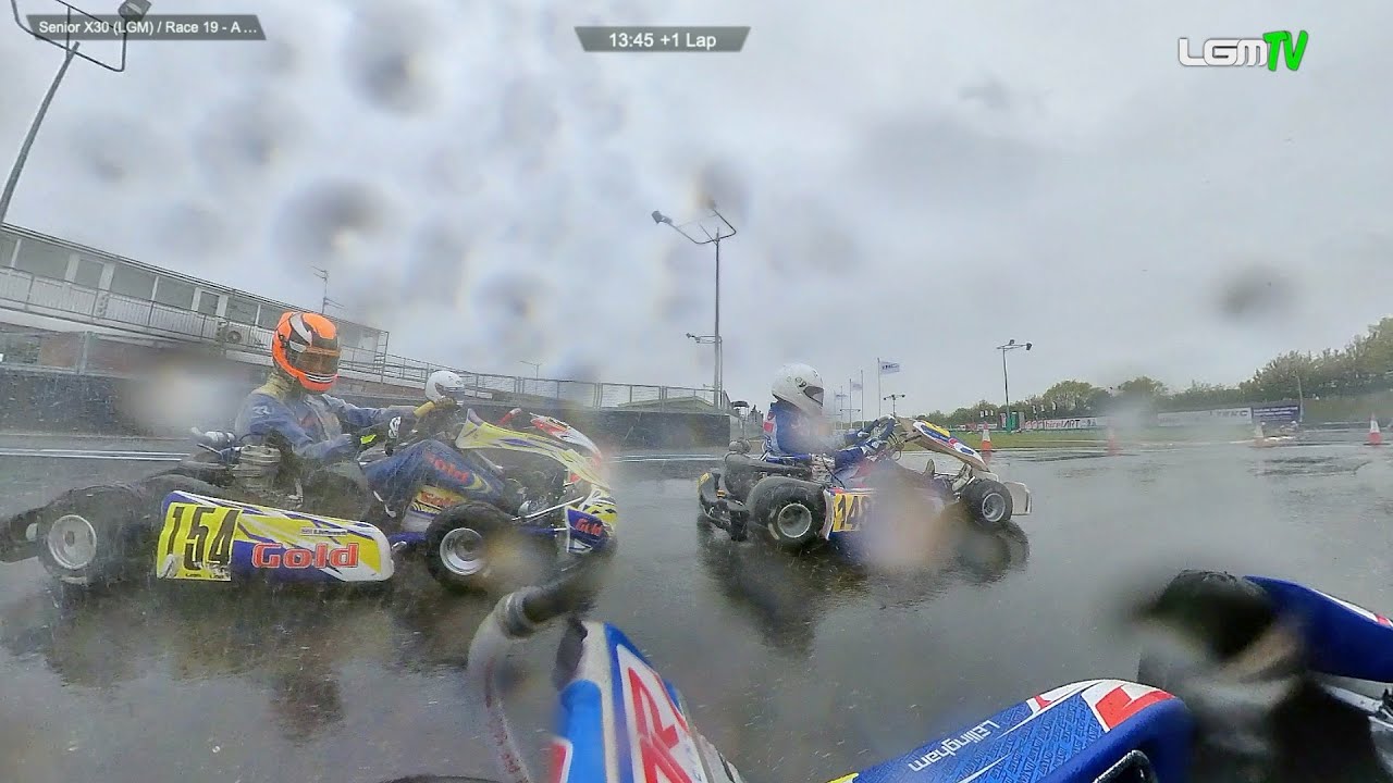 Overtaking in a Monsoon! LGM Karting Champs. 2021, Part 8, Rd 2, PF International, Senior X30 Final
