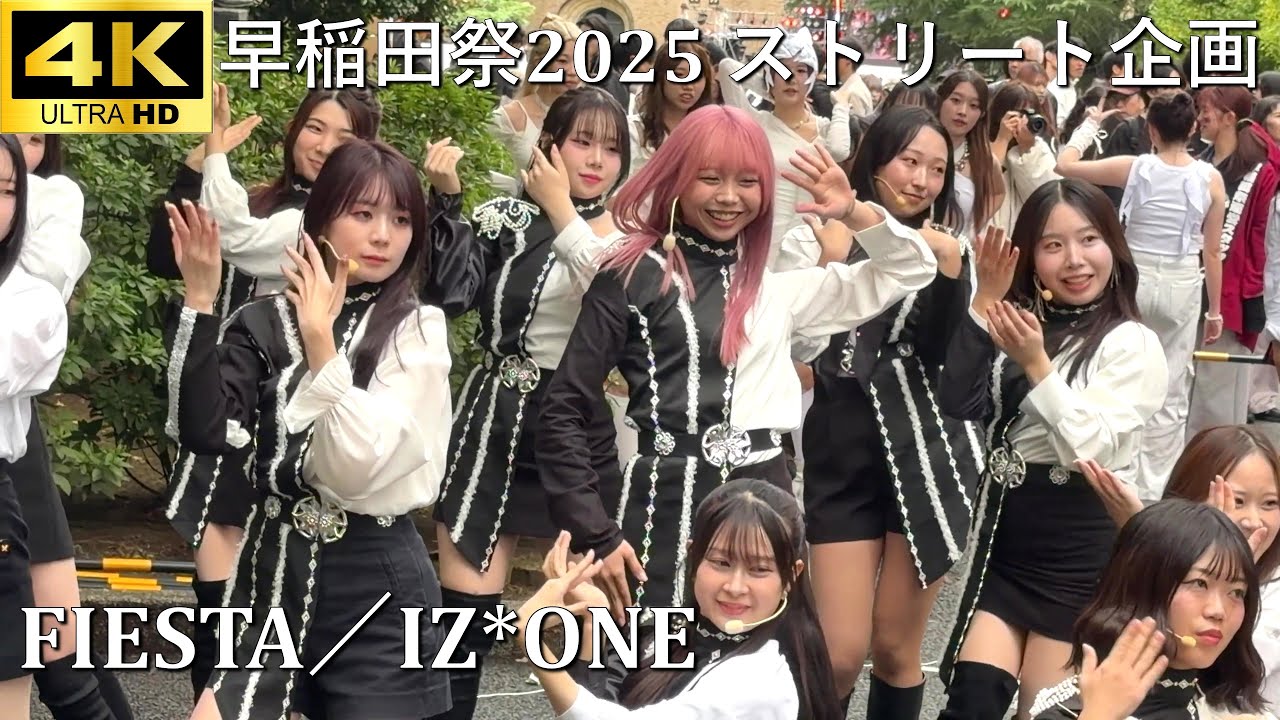 【#早稲田祭 2025 ストリート企画】FIESTA／IZ*ONE (아이즈원)「早稲田大学Twinkle」【早稲田大学 学園祭】4K撮影