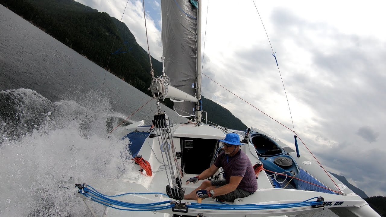 Sailing Corsair F28 Detroit Lake Time Lapse