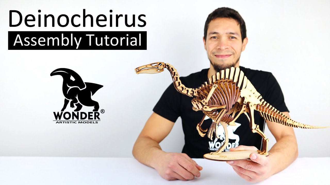 Deinocheirus 3D Wooden Model | Assembly Tutorial