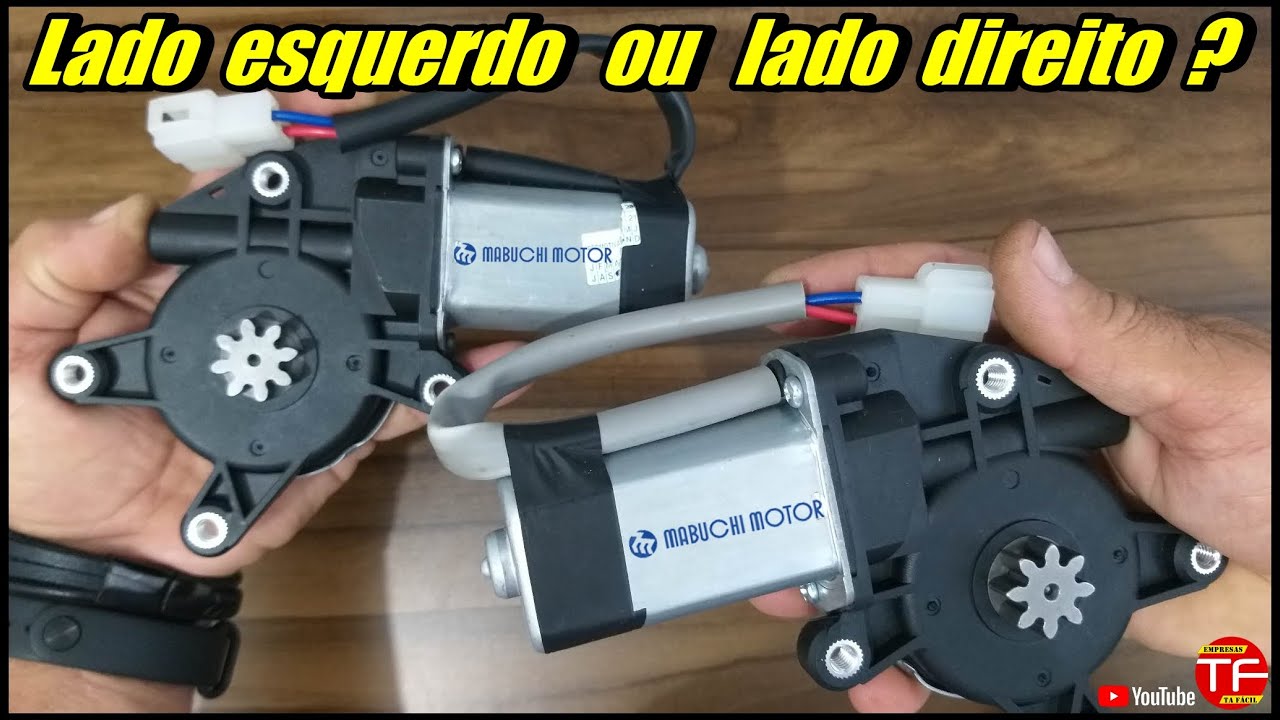 Como identificar o lado do motor Mabuchi de vidro elétrico ?