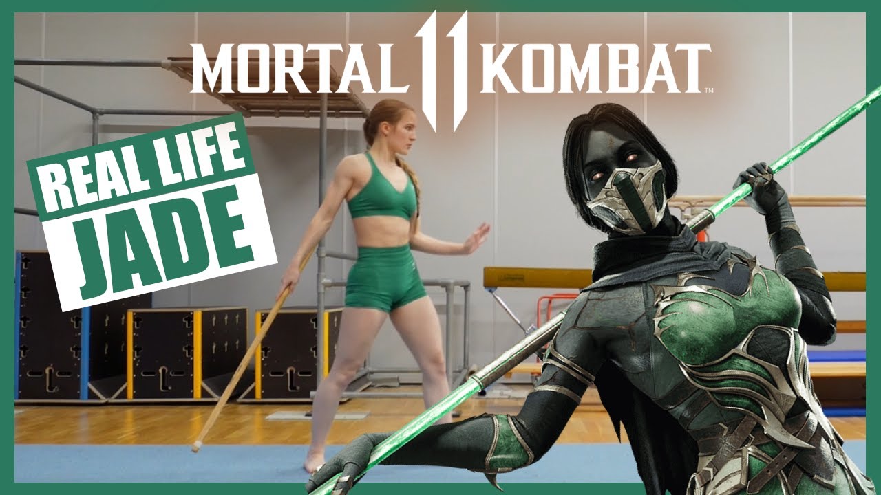 Мастер боевых искусств повторяет приемы Джейд из MORTAL KOMBAT 11