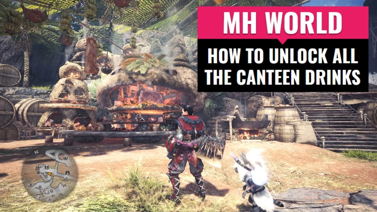 Monster Hunter World | Canteen | How to Unlock All Drinks!