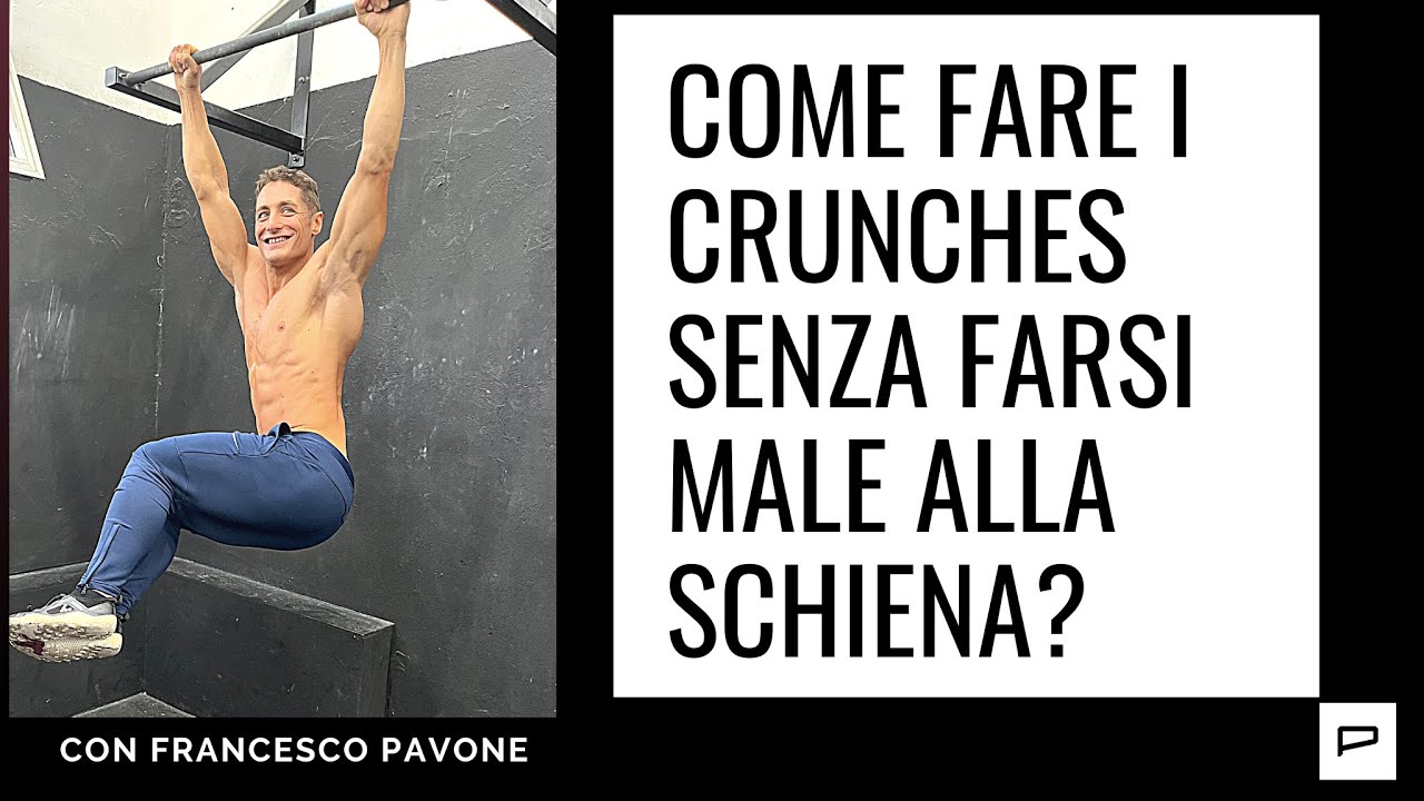 Come eseguire i crunches senza farti male alla schiena