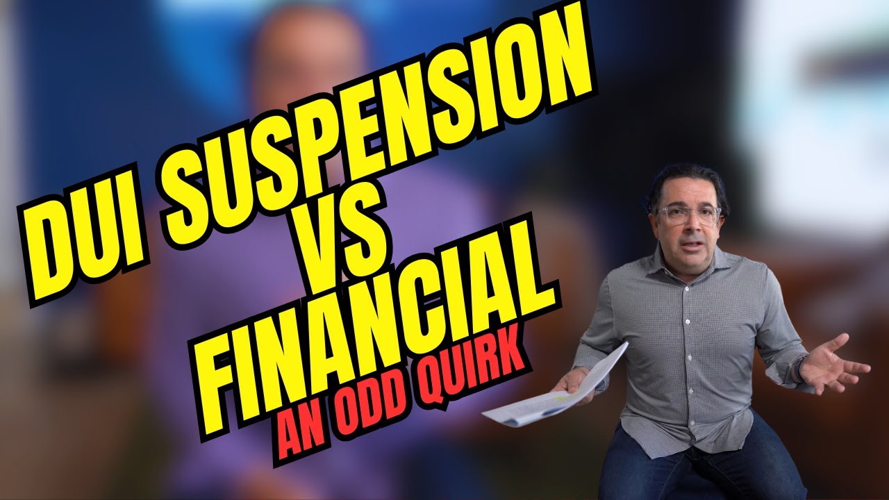 Financial Suspension vs. DUI: The Unfair Hardship License Quirk