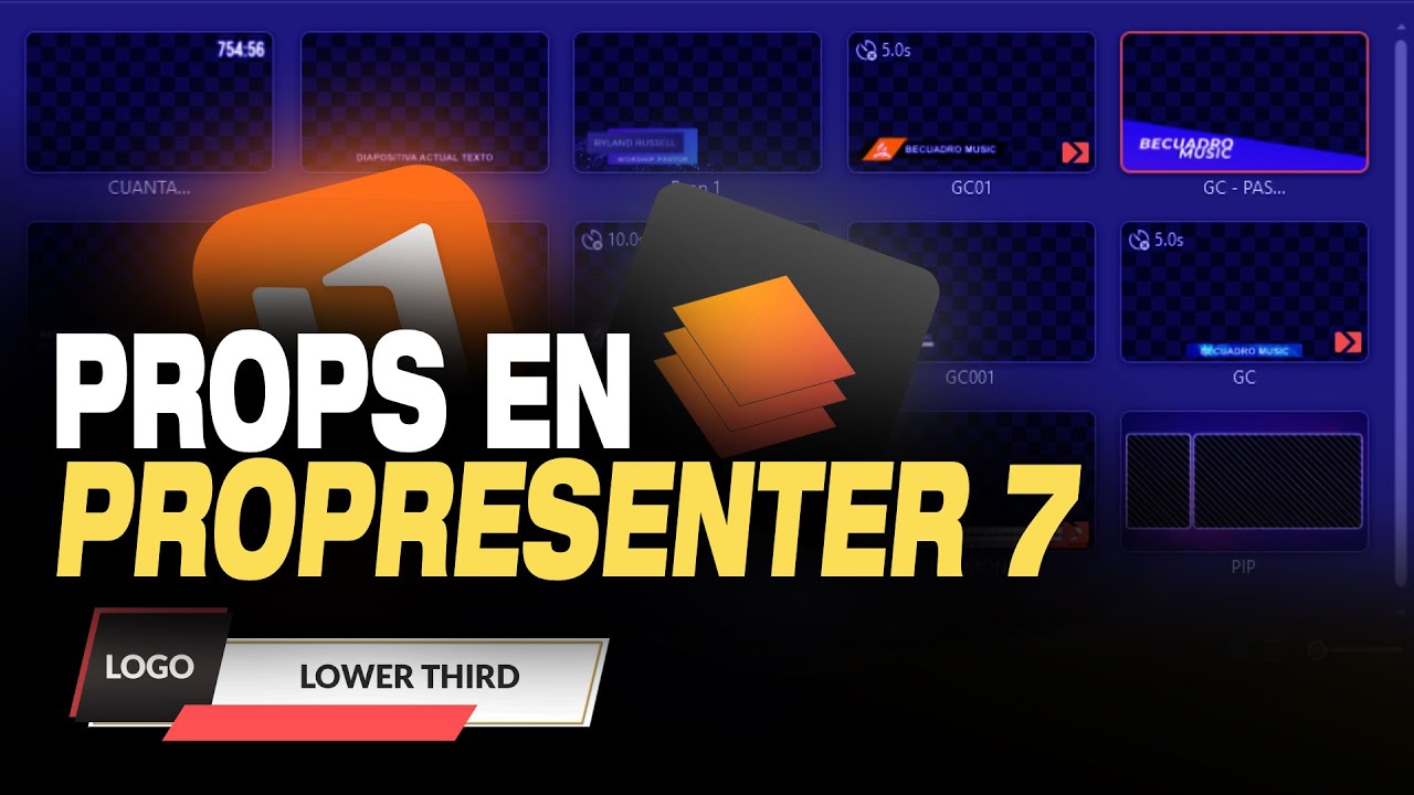 COMO CONFIGURAR y ANIMAR PROPS EN PROPRESENTER 7