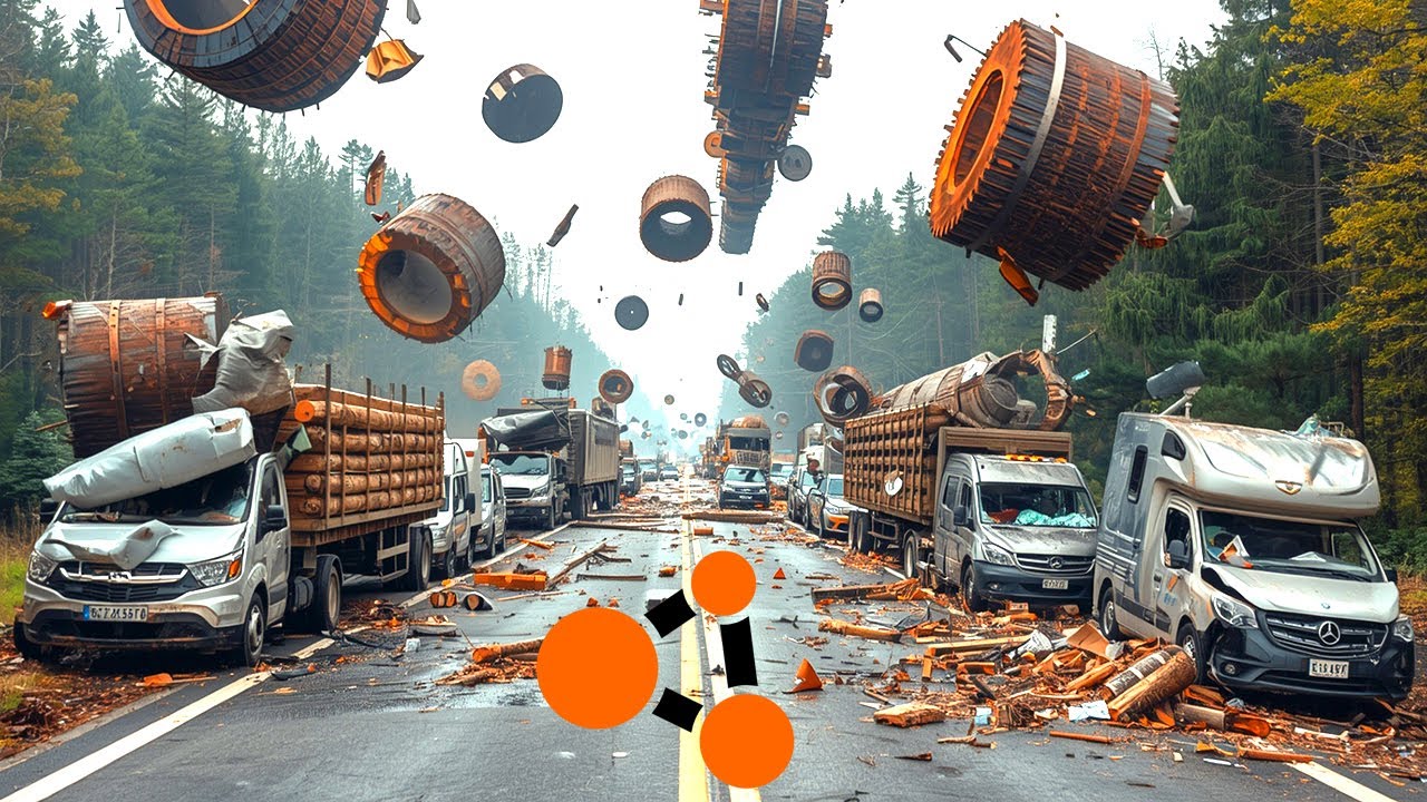 Real chances of survival against a 50-ton METAL COIL | BeamNG.drive