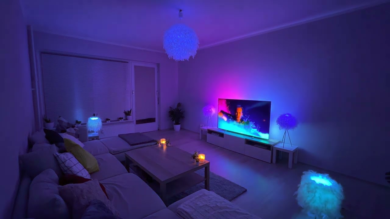 Phillips Ambilight TV + Hue bridge. Lightwaves demo