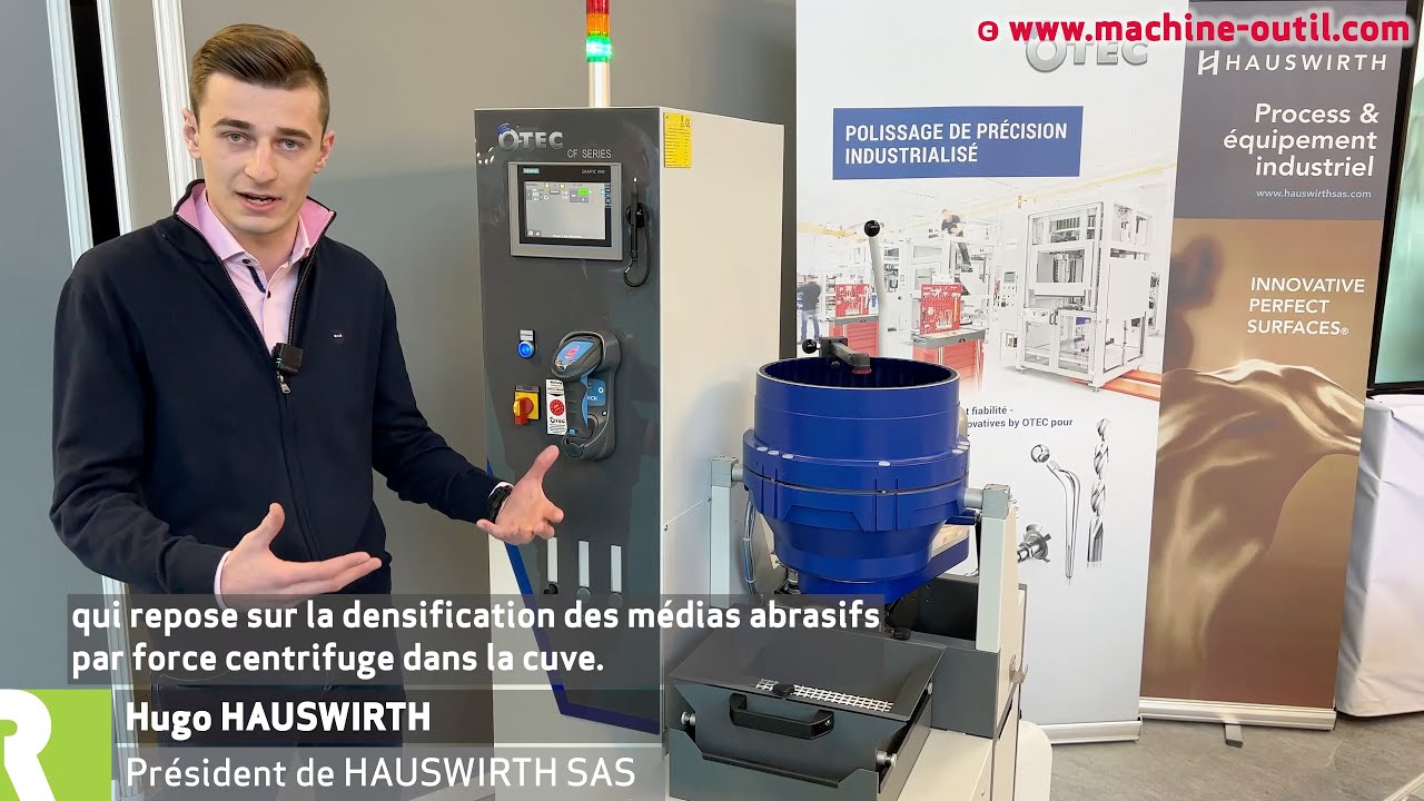 Machine de tribofinition à force centrifuge pour traitement sec ou humide avec système joint zéro