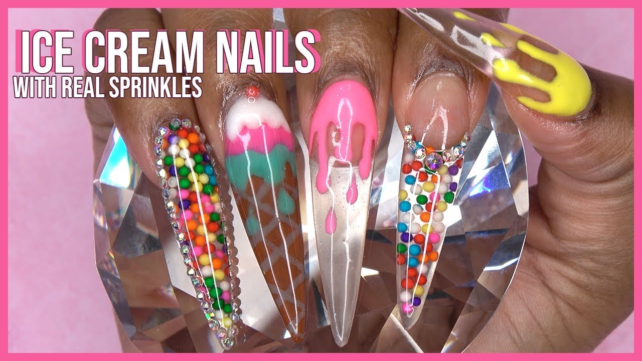 Acrylic Nails Tutorial - Encapsulated Nails - Acrylic Nails with Nail Forms - Real Sprinkles