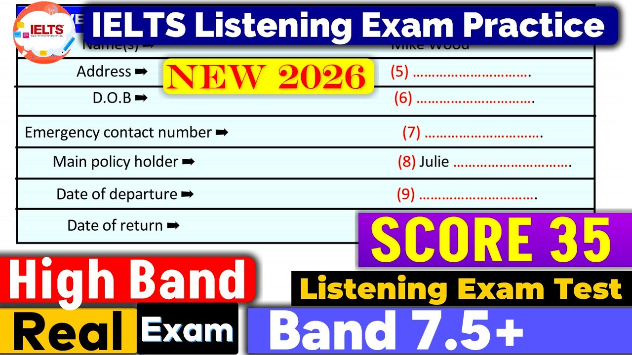 IELTS Listening Practice Test 2026 with Answers | ielts 08.03.2026