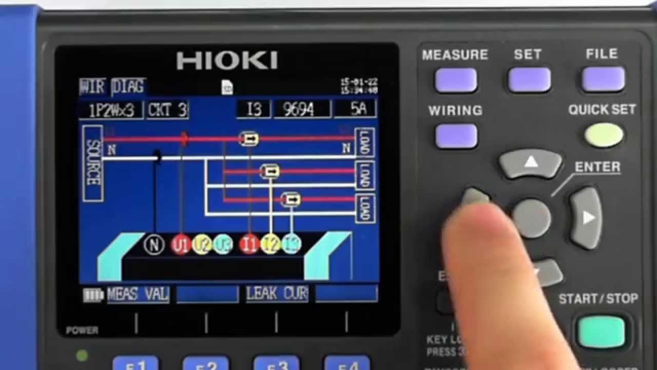 Manejo de Analizador Hioki modelo PW3360-21 parte 1