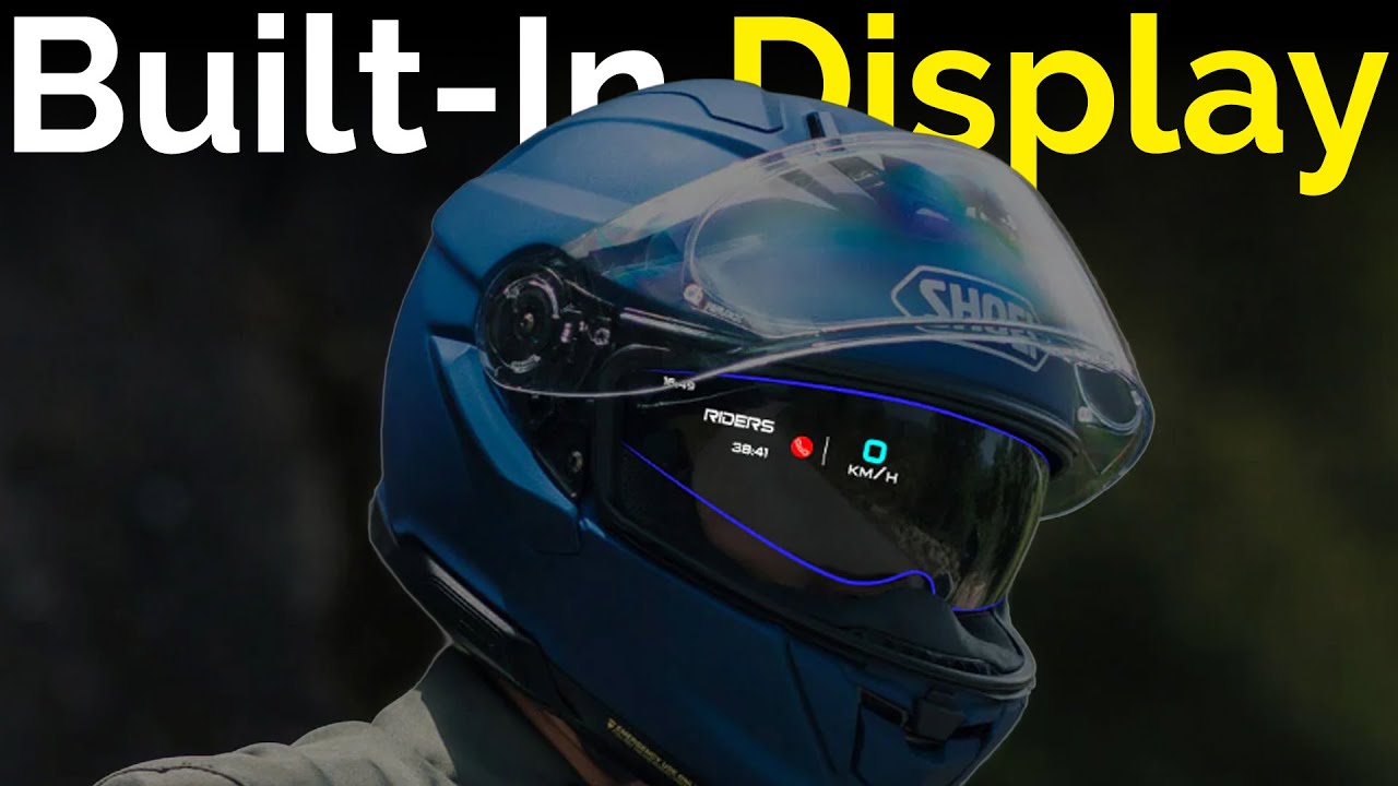 This helmet projects your speed and GPS directly in front of you