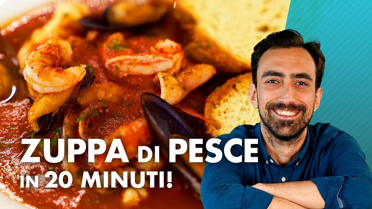 Zuppa di pesce pronta in soli 20 MINUTI!!! *VELOCISSIMA*