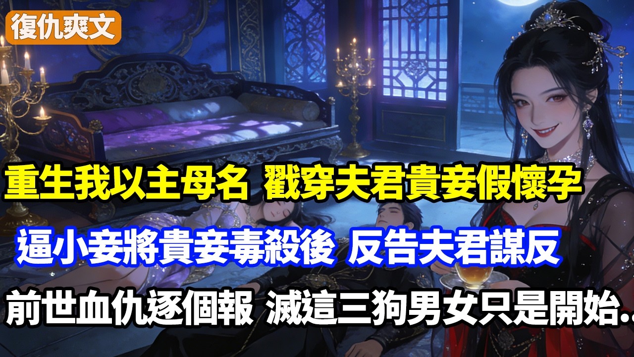 重生我以主母名，戳穿夫君貴妾假懷孕，逼小妾將貴妾毒殺後，反告夫君謀反，前世血仇逐個報，滅這三個狗男女只是開始