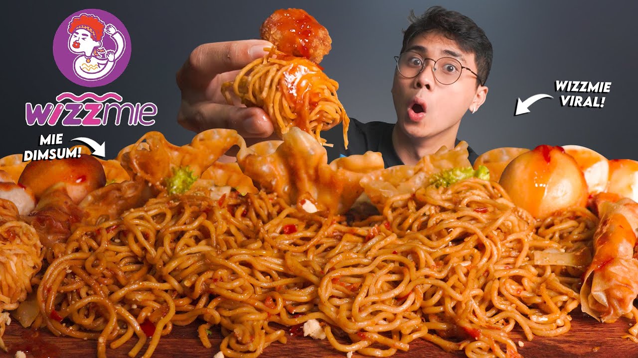 VIRAL!! MUKBANG MIE WIZZMIE TERPEDAS LVL 30 + DIMSUM SEKALIGUS!! PERUT S4KIT!!🥵