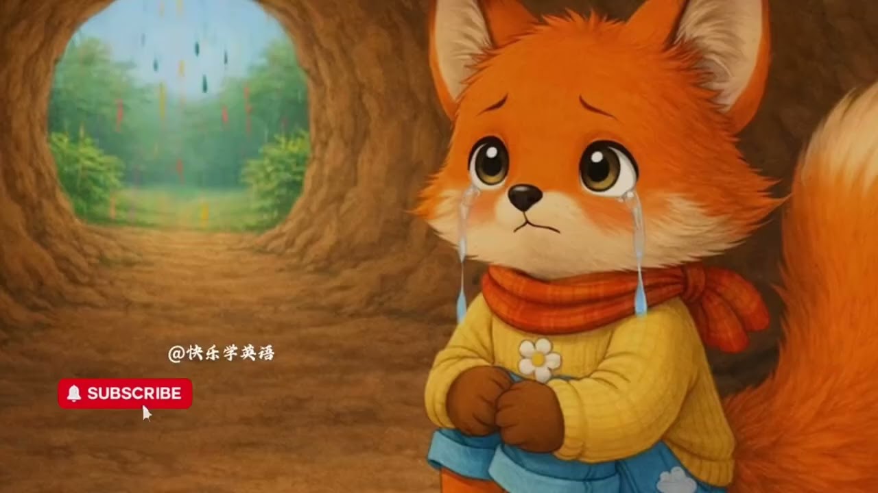 The Little Fox’s Emotional Rain 🌧️🦊 | A Gentle English Story About Feelings