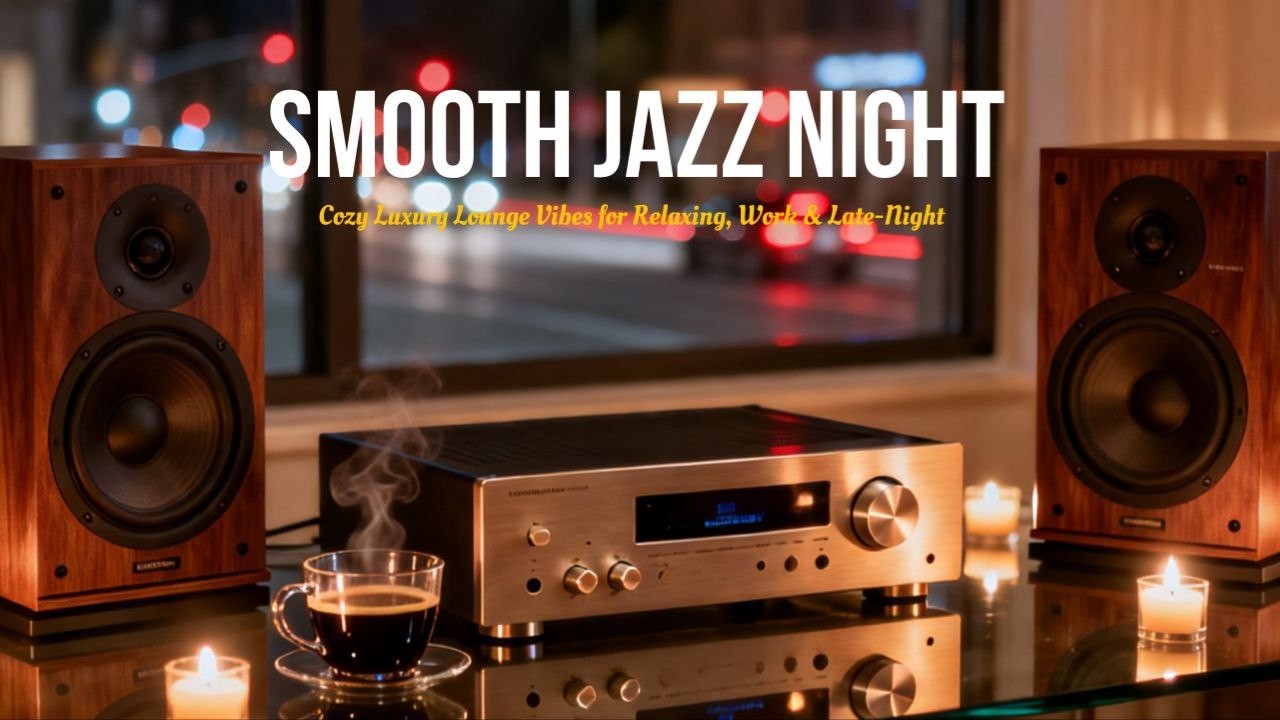 Smooth Jazz Night - Cozy Luxury Lounge Vibes for Relaxing, Work & Late-Night Focus