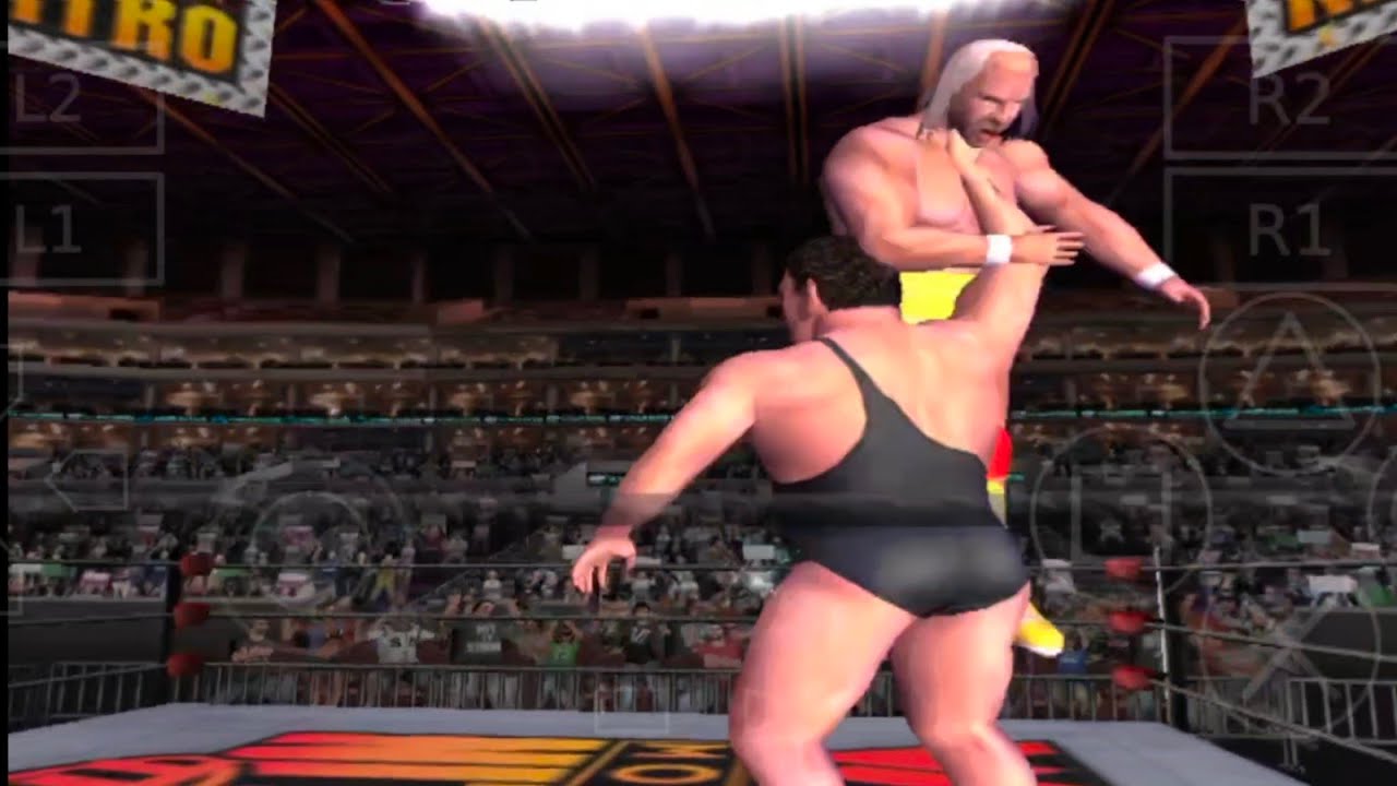 Andre the giant vs hulk hogan : SmackDownpain ultimate edition : aethersx2 mobile 