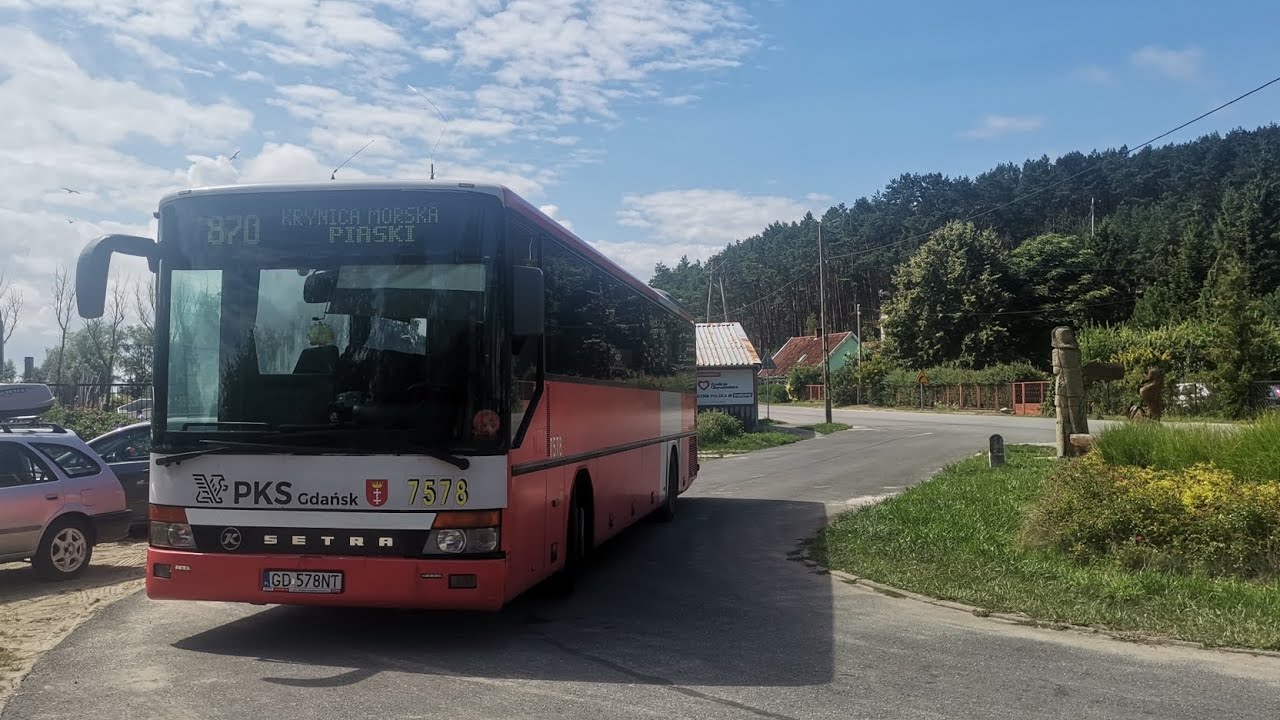 PKS Gdańsk linia 870 kierunek Gdańsk, Dworzec Autobusowy Setra S315 UL #7578