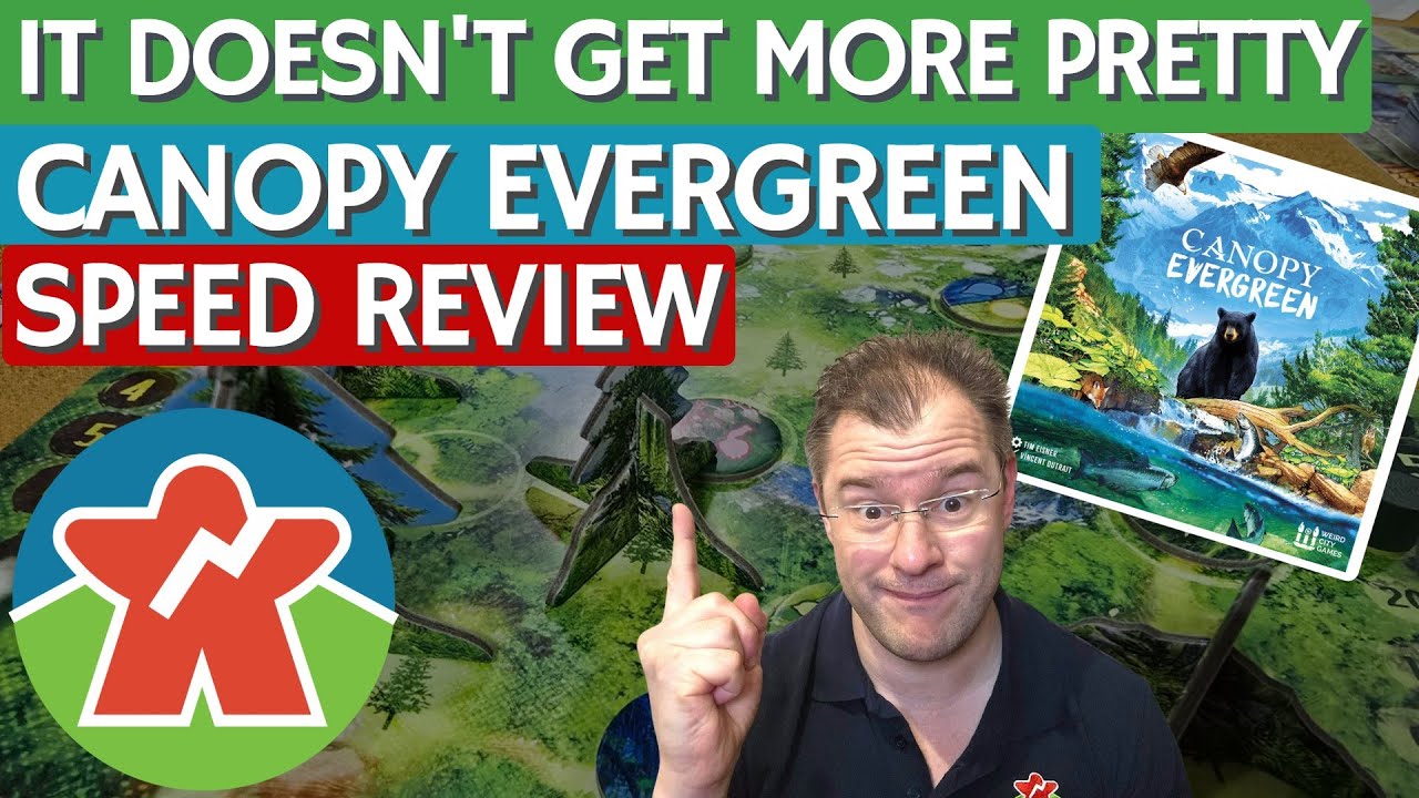 Canopy Evergreen - Board Game Review - It Doesn't Get More Pretty!