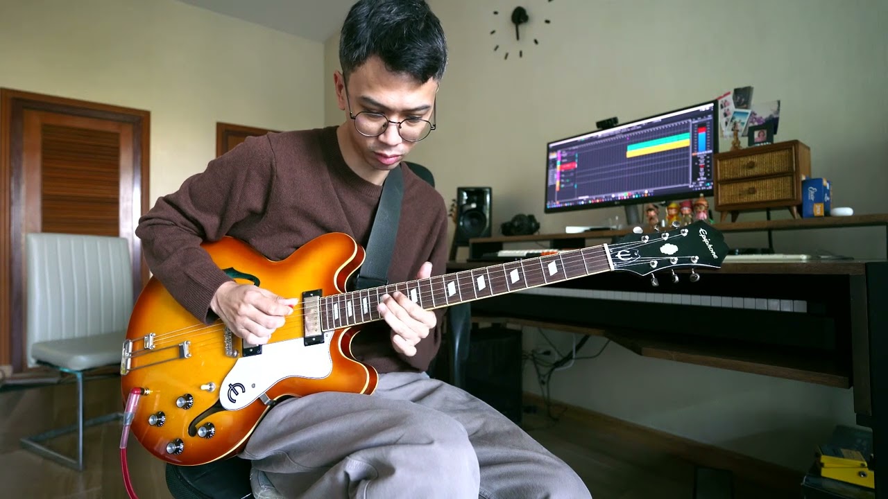 Epiphone riviera - sound demo