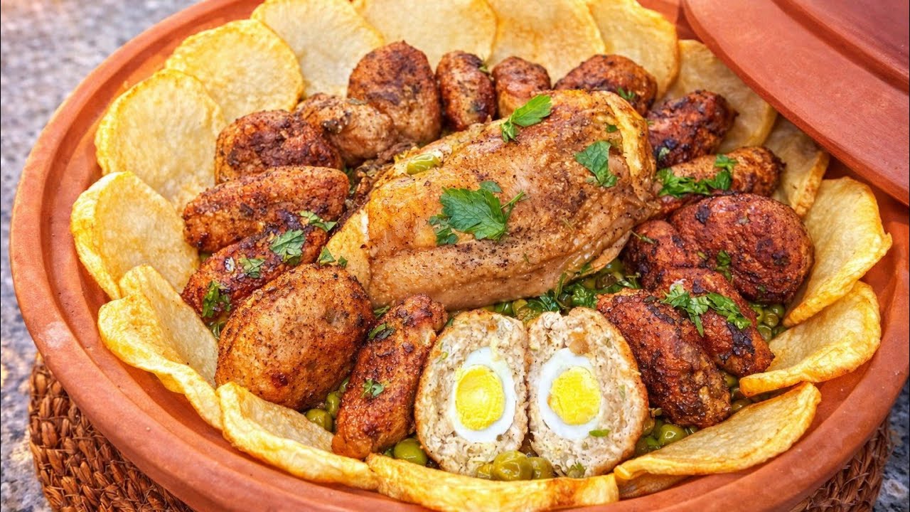من الوصفات الرمضانية ✨🌙كريات الدجاج المفروم محشية بالبيض 👌طبق راقي واقتصادي بزاف بنين 😋متشبعوشه🇩🇿🇩🇿