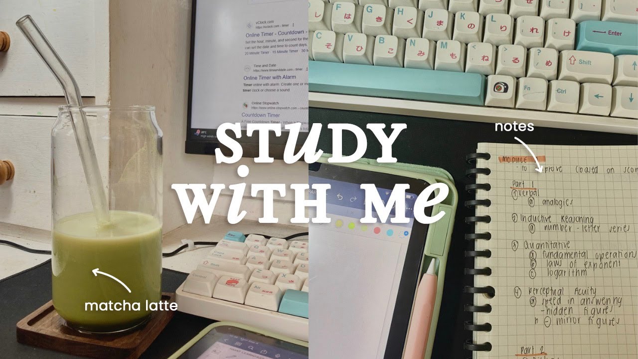 a day in my life VLOG: rainy day, study with me, nmat, matcha latte, productive day