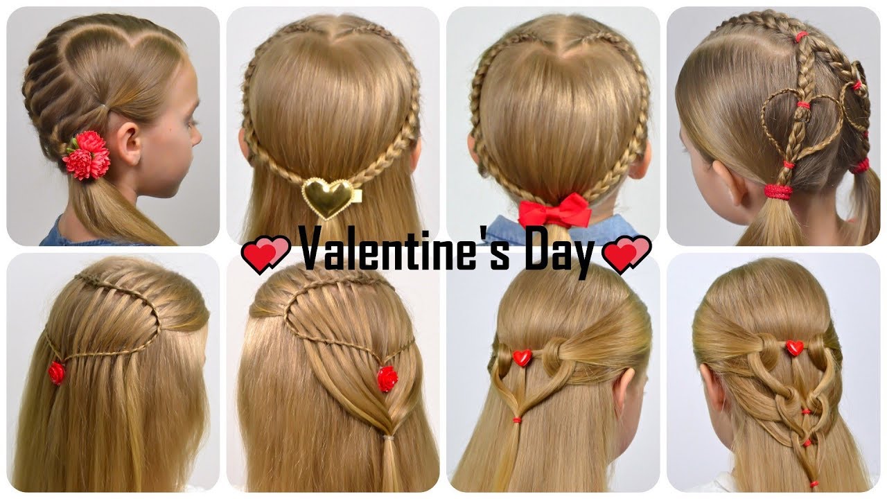 8 КРАСИВЫХ причесок на День Святого Валентина 💕 2019 Valentine's Day Hairstyles 💕