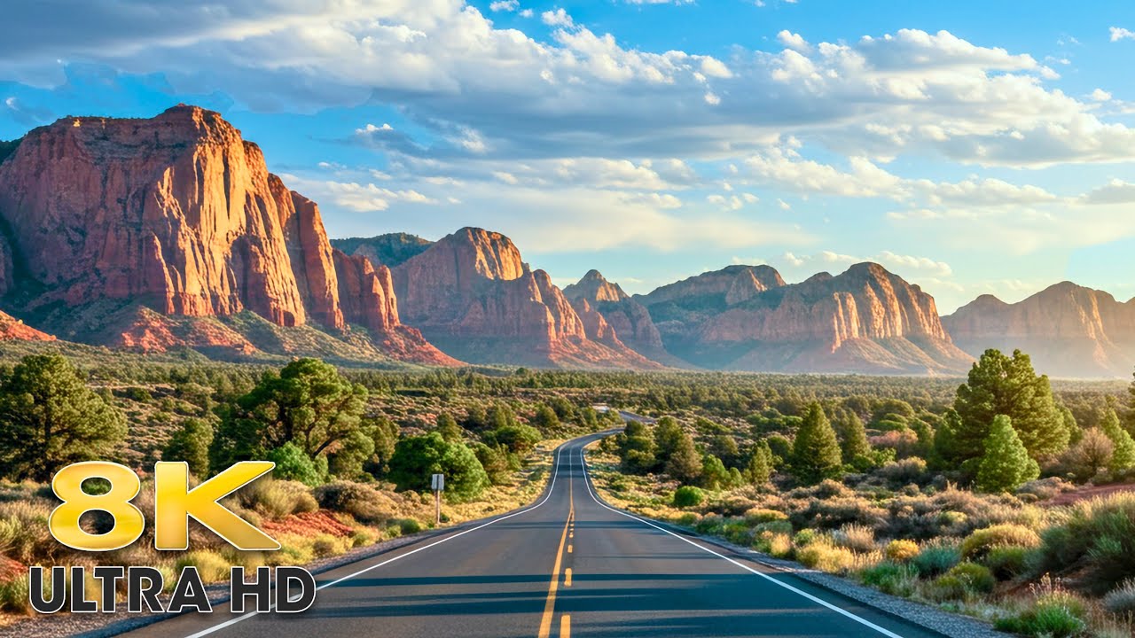 Desert Mountain Scenic Drive - St. George Utah to Zion 8K