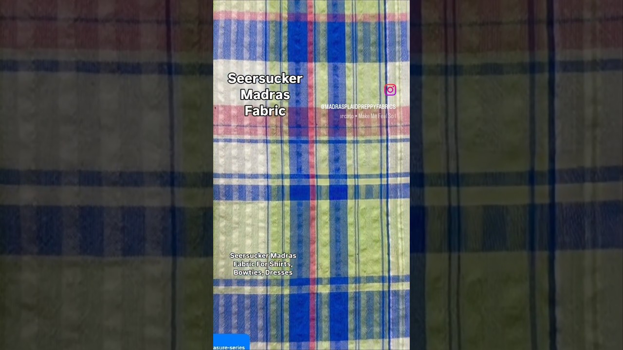 Seersucker Madras Fabric For 