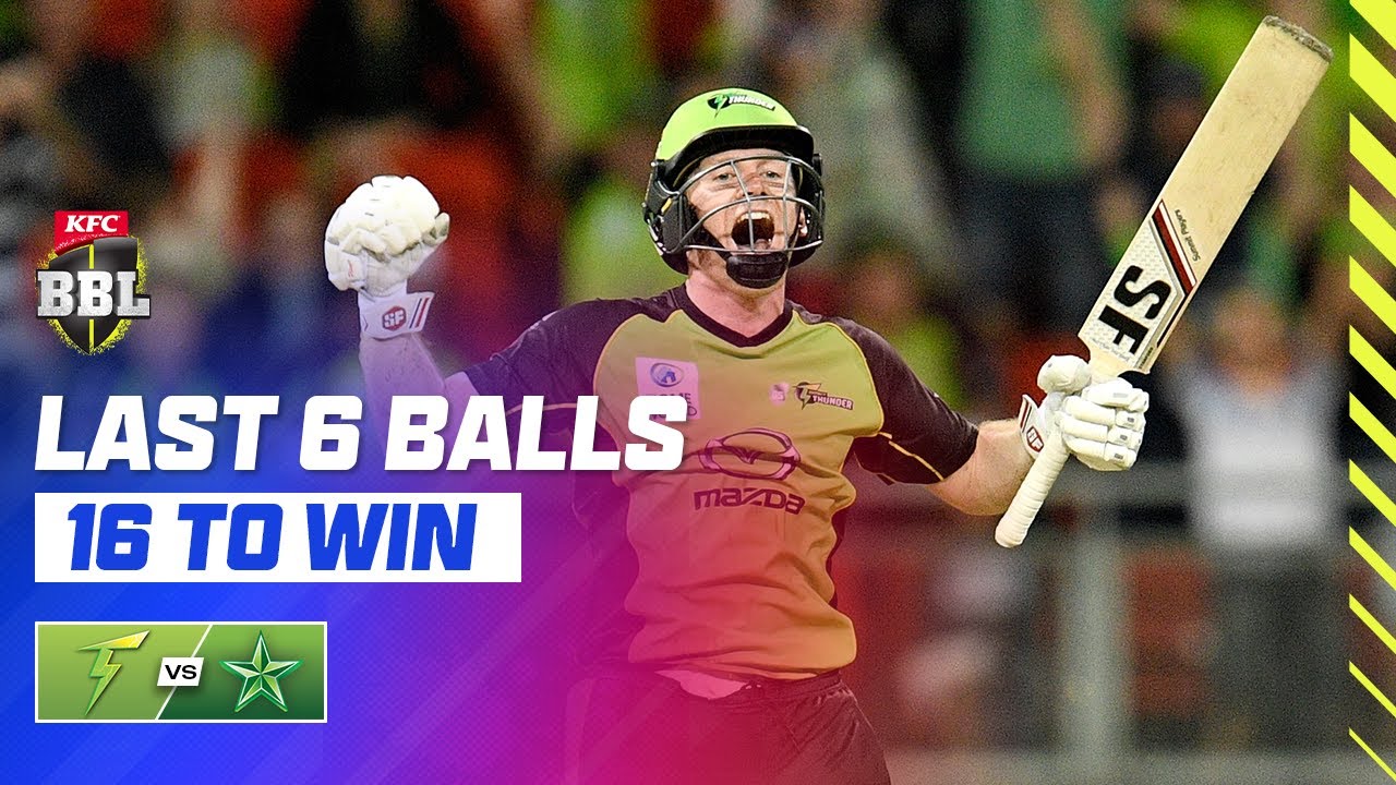 BEST BBL FINISH EVER?! 😳 Morgan, Cummins Steer Thunder To Famous Win | #BBL06
