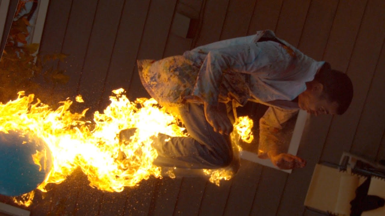 Fire-breathing Backflip with Steve-O - The Slow Mo Guys
