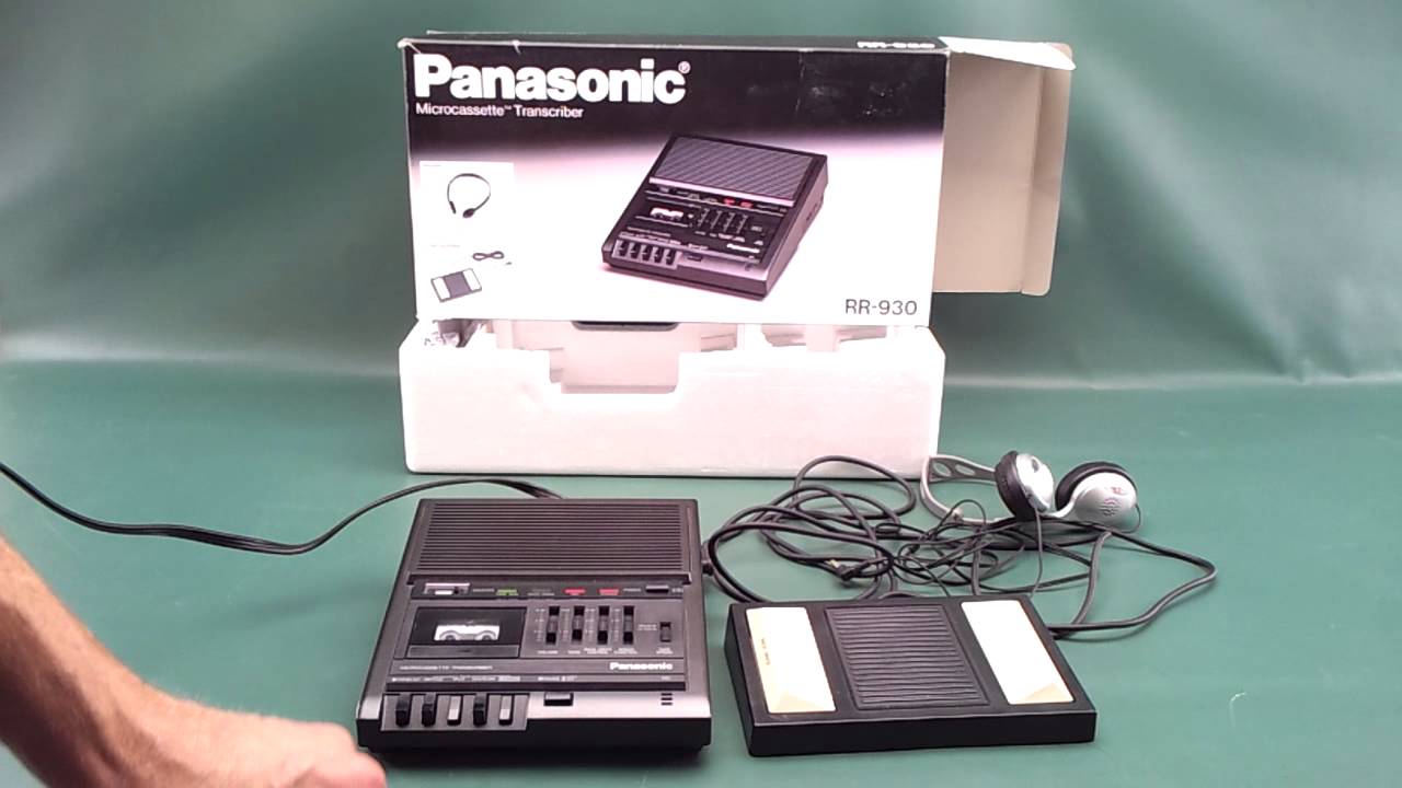 Sold Panasonic RR-930 Microcassette Dictation Transcriber with RP-2692 Foot Pedal for Sale on eBay