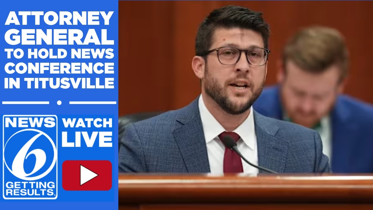 WATCH LIVE: Attorney General James Uthmeier to hold a news conference in Titusville