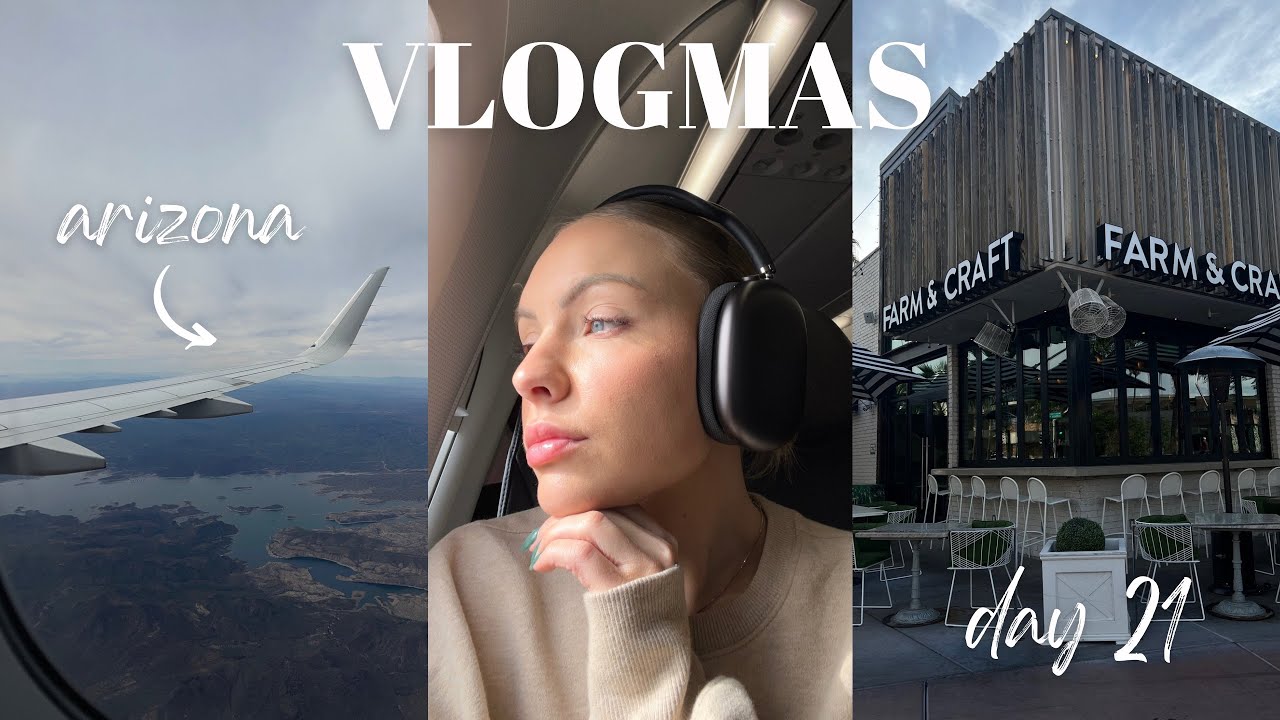 VLOGMAS DAY 21! traveling to Arizona, getting pedicures & baking cookies!