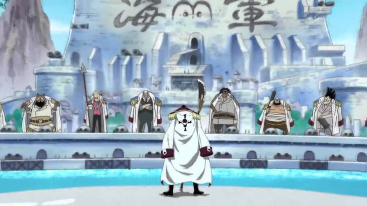 One Piece - Marine HQ trailer Whitebeard pirates.wmv