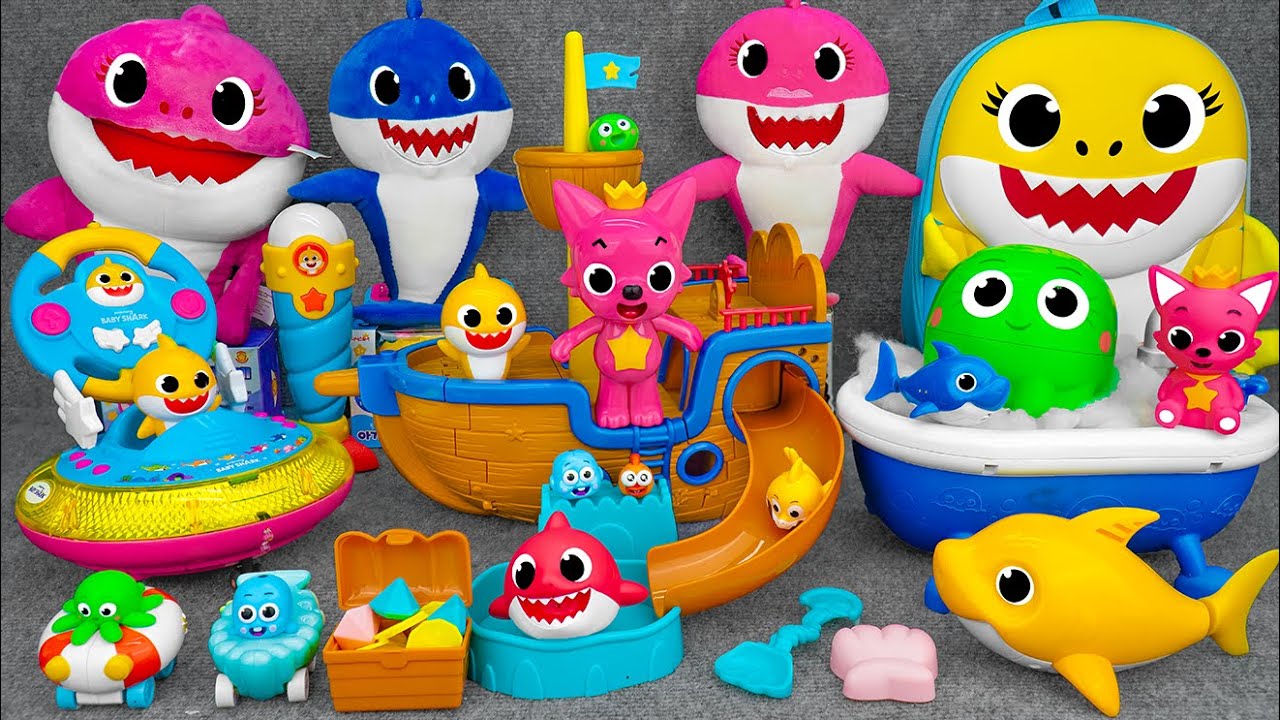 145 Minutes BABY SHARK Collection Unboxing - Satisfying Unboxing (ASMR)