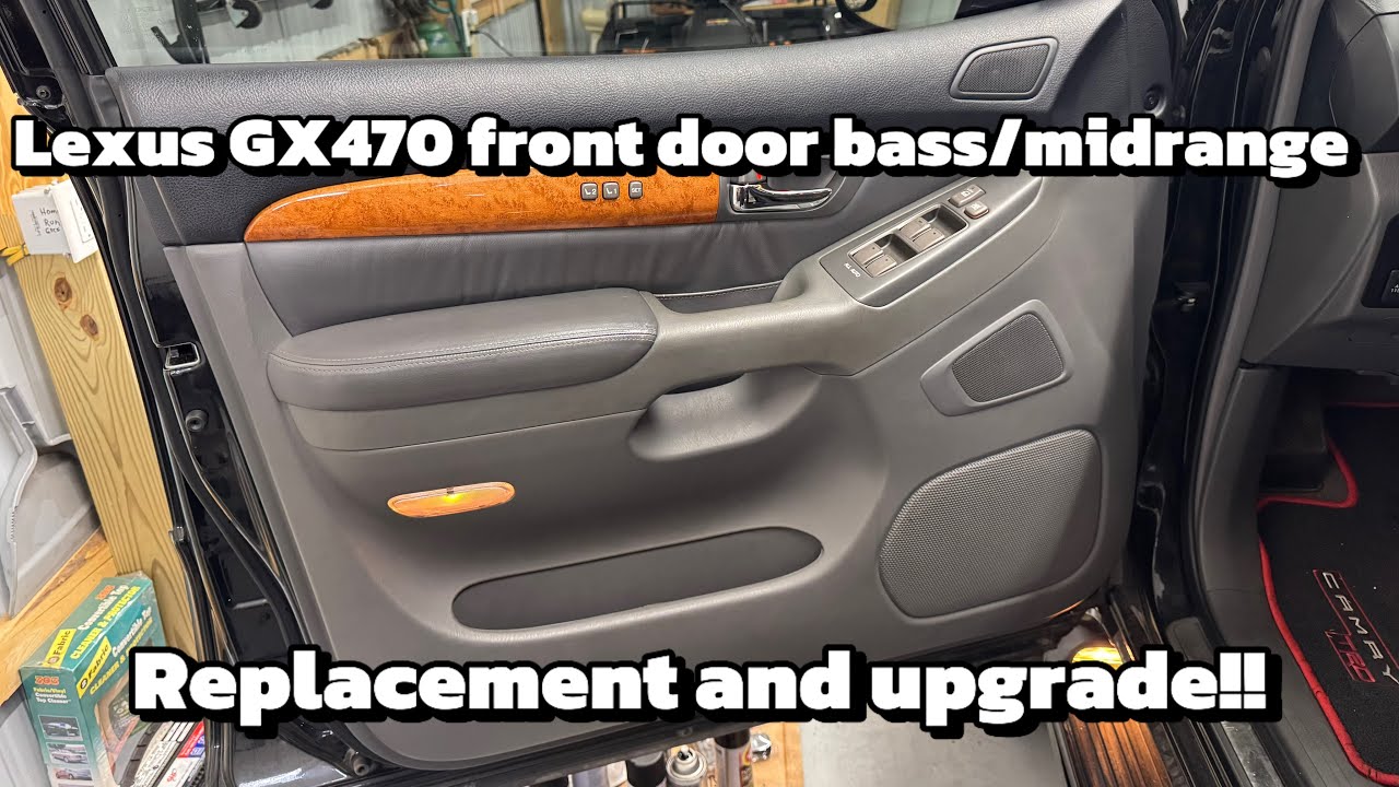 Lexus GX470 base audio Front door speaker/Midrange replacement!!!