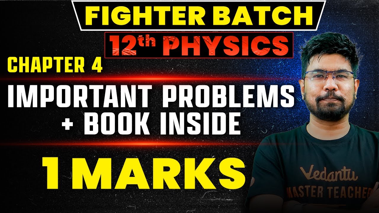 12th Physics | Chapter 4 Important Problems | Public Exam 2025 | Yazhiniyan Sir