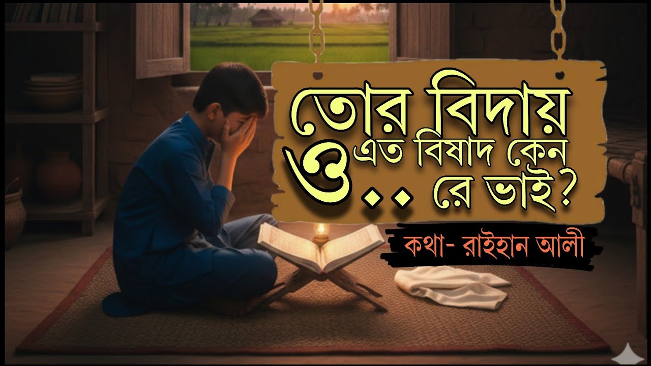 তোর বিদায় এত বিষাদ কেন ?? ভাই হারানোর গান  TOR BIDAY ATO BISADH KENO || রায়হান আলী || RAIHAN ALI