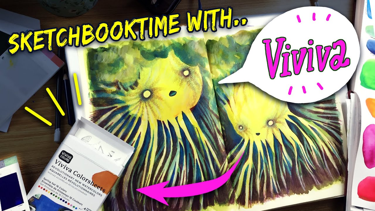 ✨VIVIVA Colors✨ Sketchbook session and my honest review. 👉 Playing around with these vibrant colors💚
