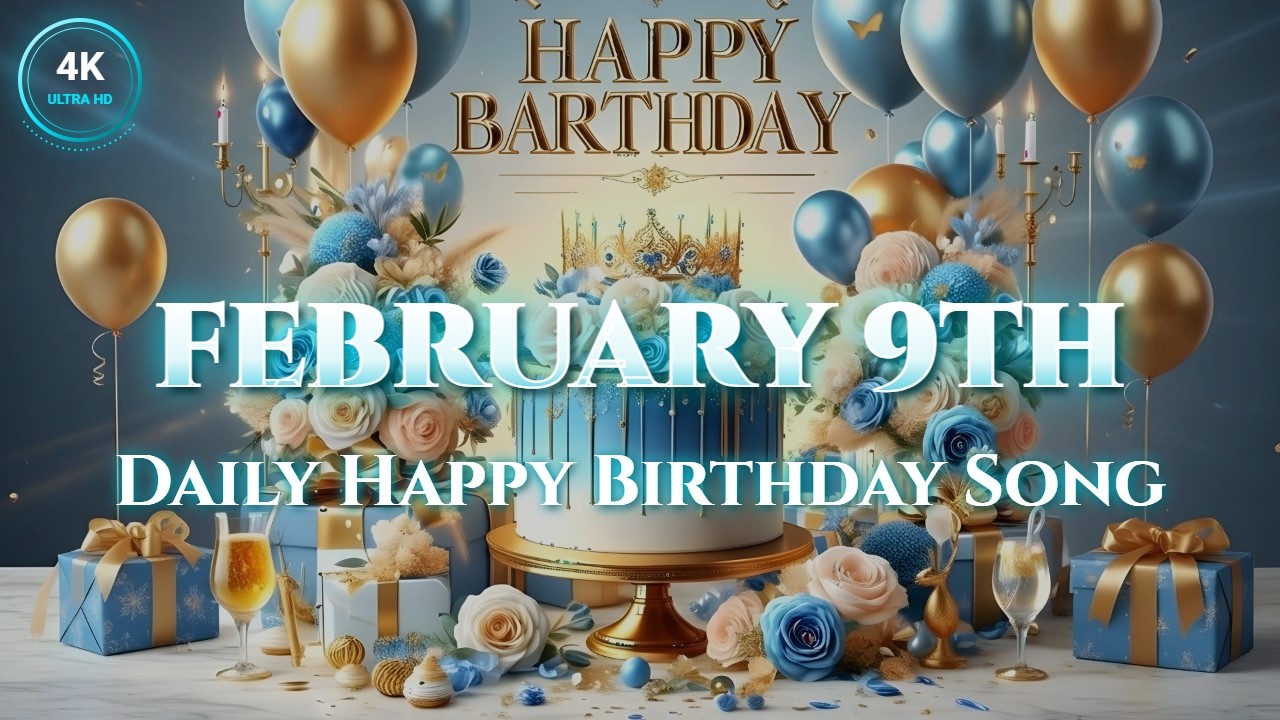 Happy Birthday February 9th! 🎷 Smooth Jazz Fusion Melody (4K Edition)