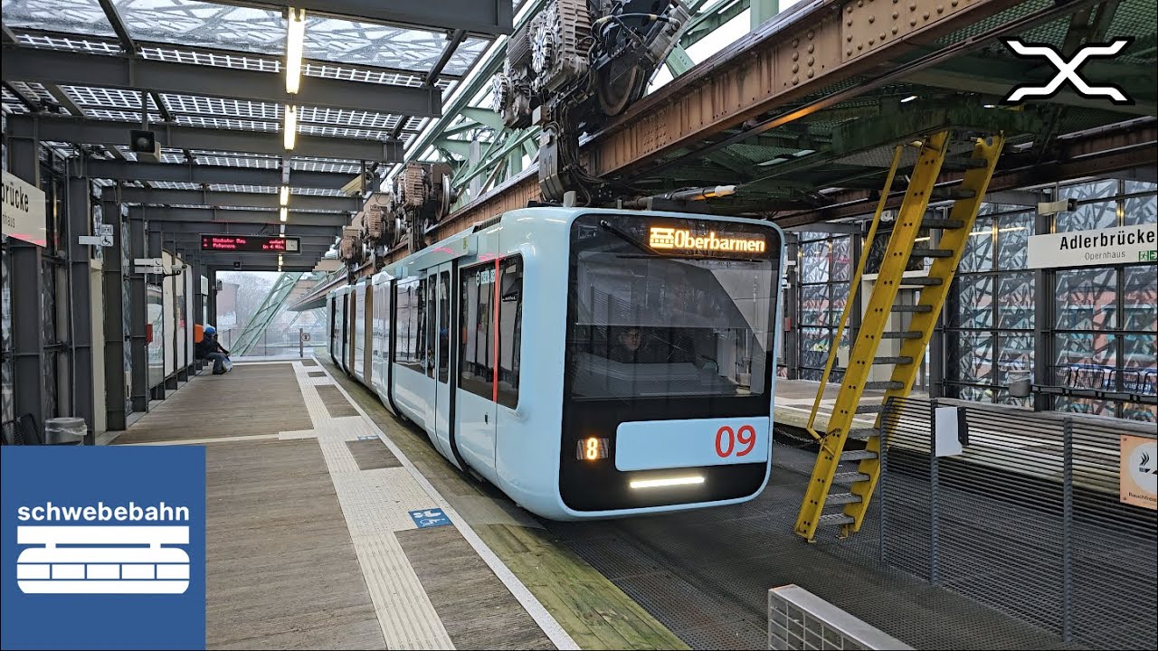 ALL STATIONS: Wuppertaler Schwebebahn | Wuppertal Suspension Railway 2024 | Hanging monorail Germany