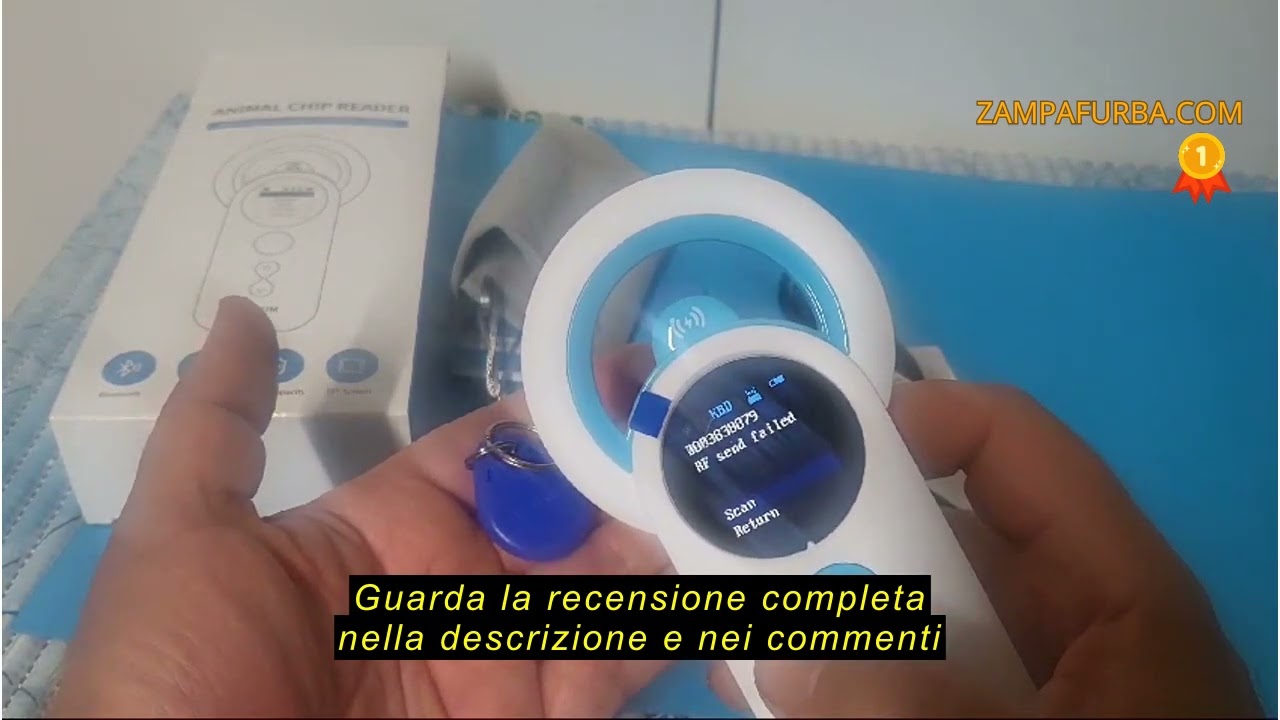 Recensione del NetumScan Bluetooth Pet Microchip Scanner Reader RFID EMID, scanner portatile 3 in 1