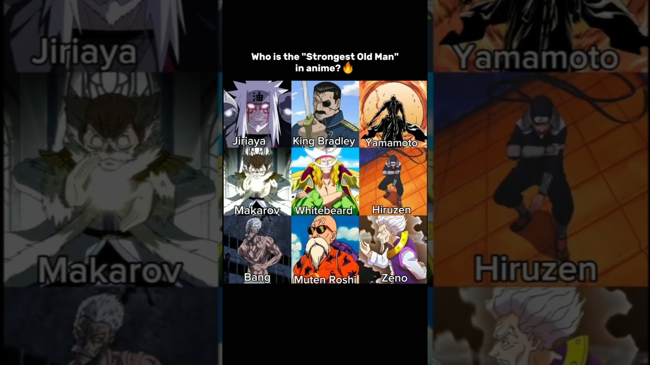 Who is the "Strongest Old Man" in anime 💀🔥| 