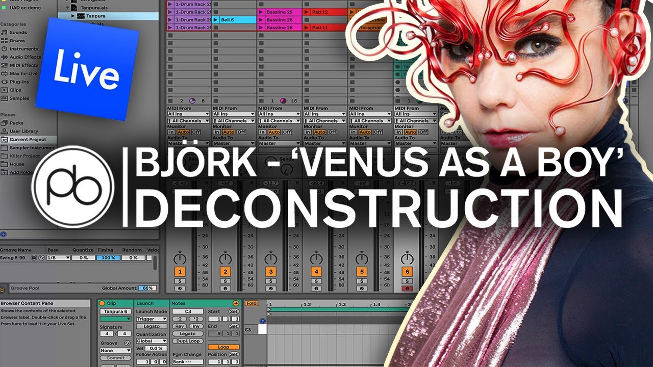 Björk - 'Venus As A Boy' Deconstruction in Ableton Live 10.1