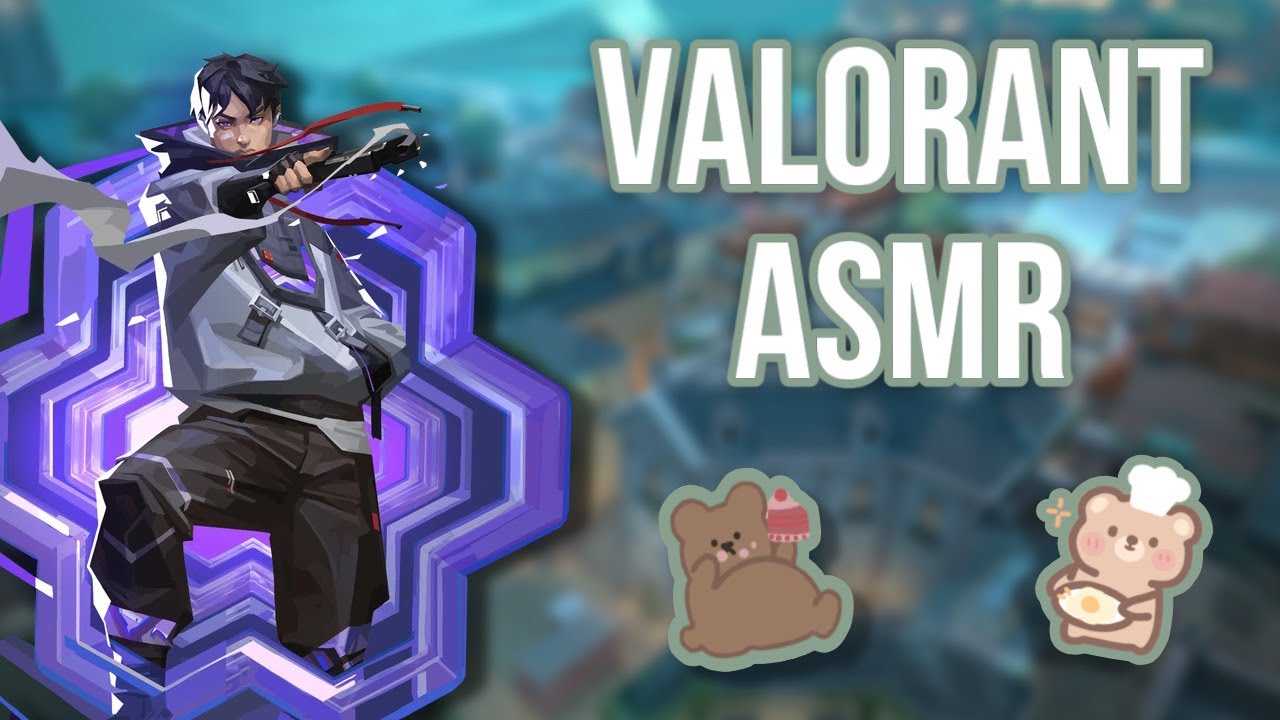 gaming asmr || ☆ valorant, keyboard and mouse sounds, gum chewing ☆